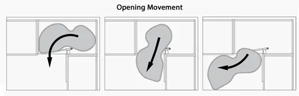 Left Hand Kidney Corner Solution Opening